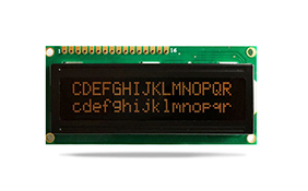 JXD1602A字符液晶 FSTN 負顯 橙光 JXD1602A字符液晶 FSTN 負顯 橙光