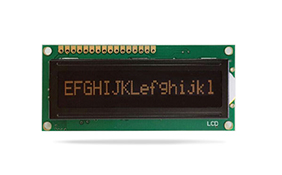 JXD1601A字符液晶 FSTN 負顯 橙光
